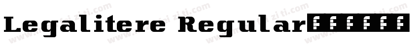 Legalitere Regular字体转换